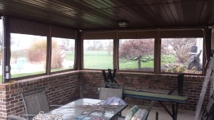 Custom clear vinyl panels for your porch