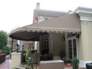 Frame set photos of residential deck awning in Reading PA
