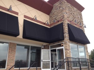 Commercial cafe awnings