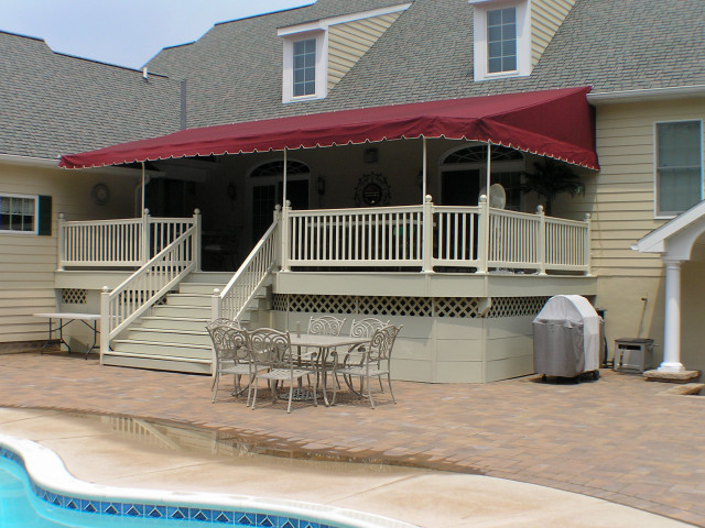 Custom Canvas deck awning in Douglasville Pa