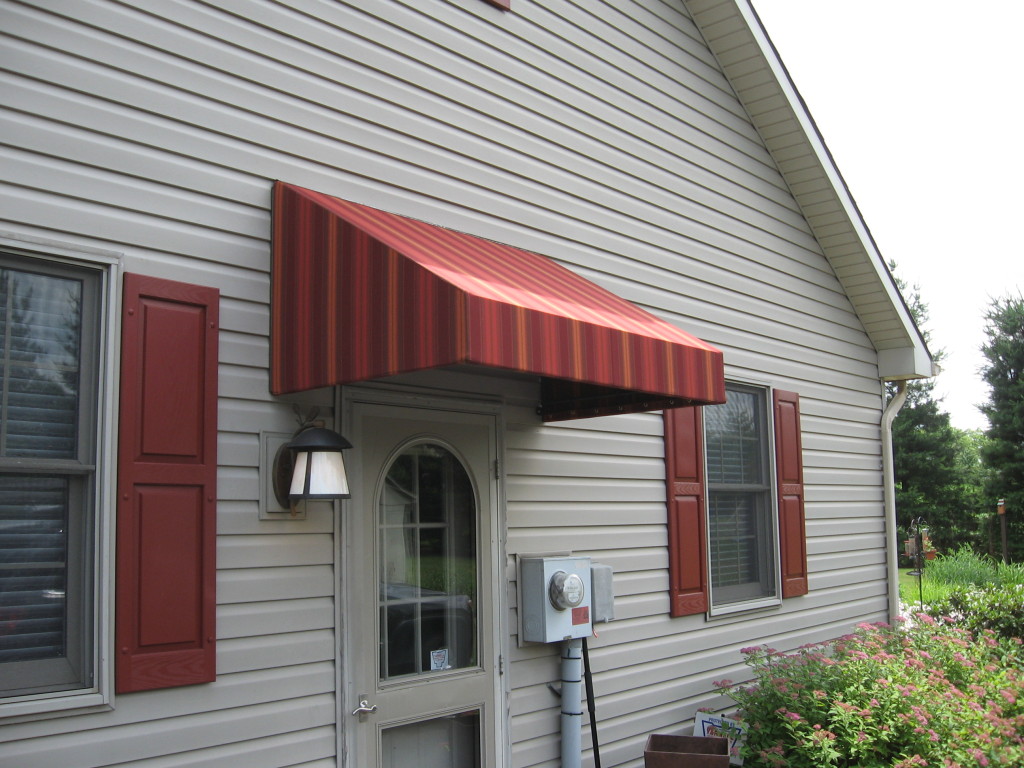 Shed style doorhood with straight bottom edge