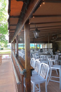 Dining Canopy with clear vinyl sides