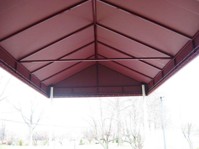 Gable style entrance canopy