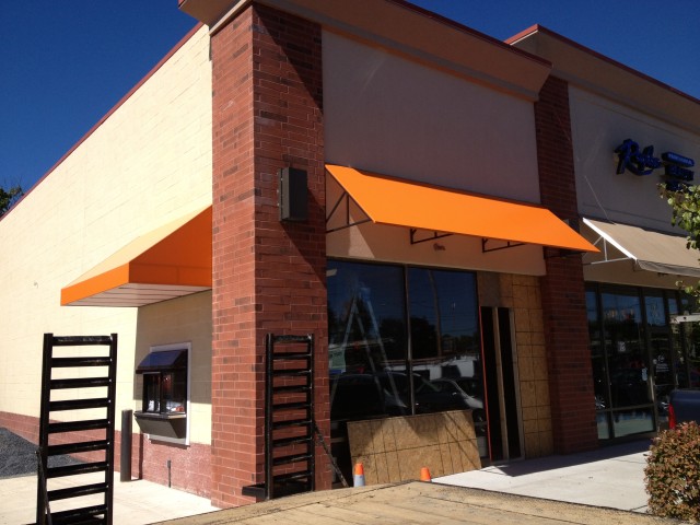 Dunkin Donuts awnings installed in Harrisburg PA