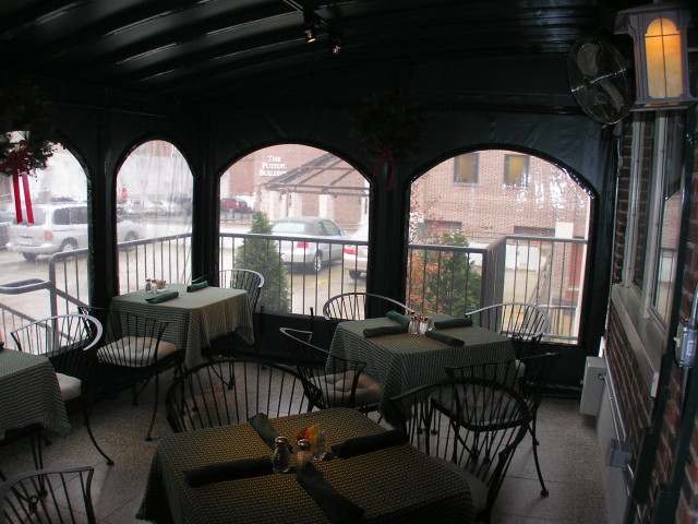 Deck dining canopy