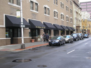 Commercial fabric awnings
