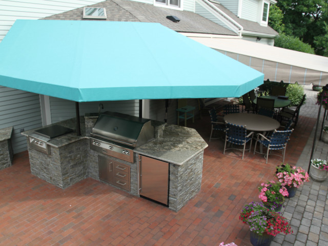 Outdoor Kitchen Grill Awning Cover