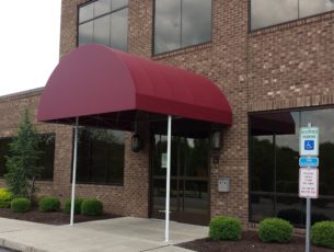 Commercial entrance awning