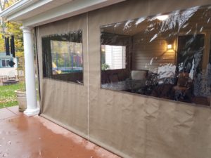 Drop curtain enclosure porch patio Lancaster