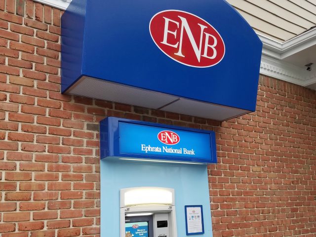 ENB Bank in Morgantown - awning over ATM machine
