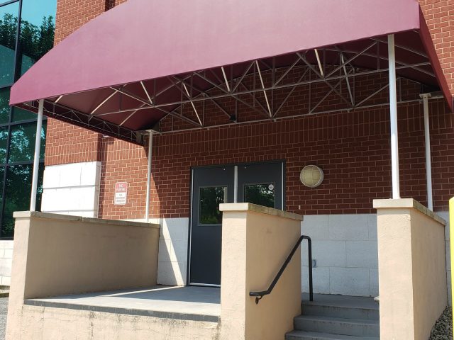 harrisburg loading dock entrance canopy awning vinyl fabric lancaster -