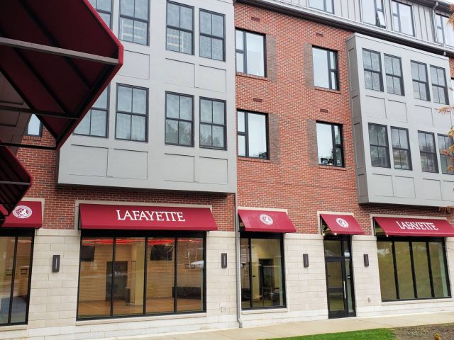 commercial awning facade improvement storefront canopy college easton pa lafayette