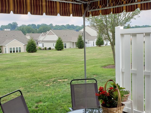 Luther Acres stationary fixed deck patio canopy awning sunbrella fabric canvas shade outdoor living lititz pa ----