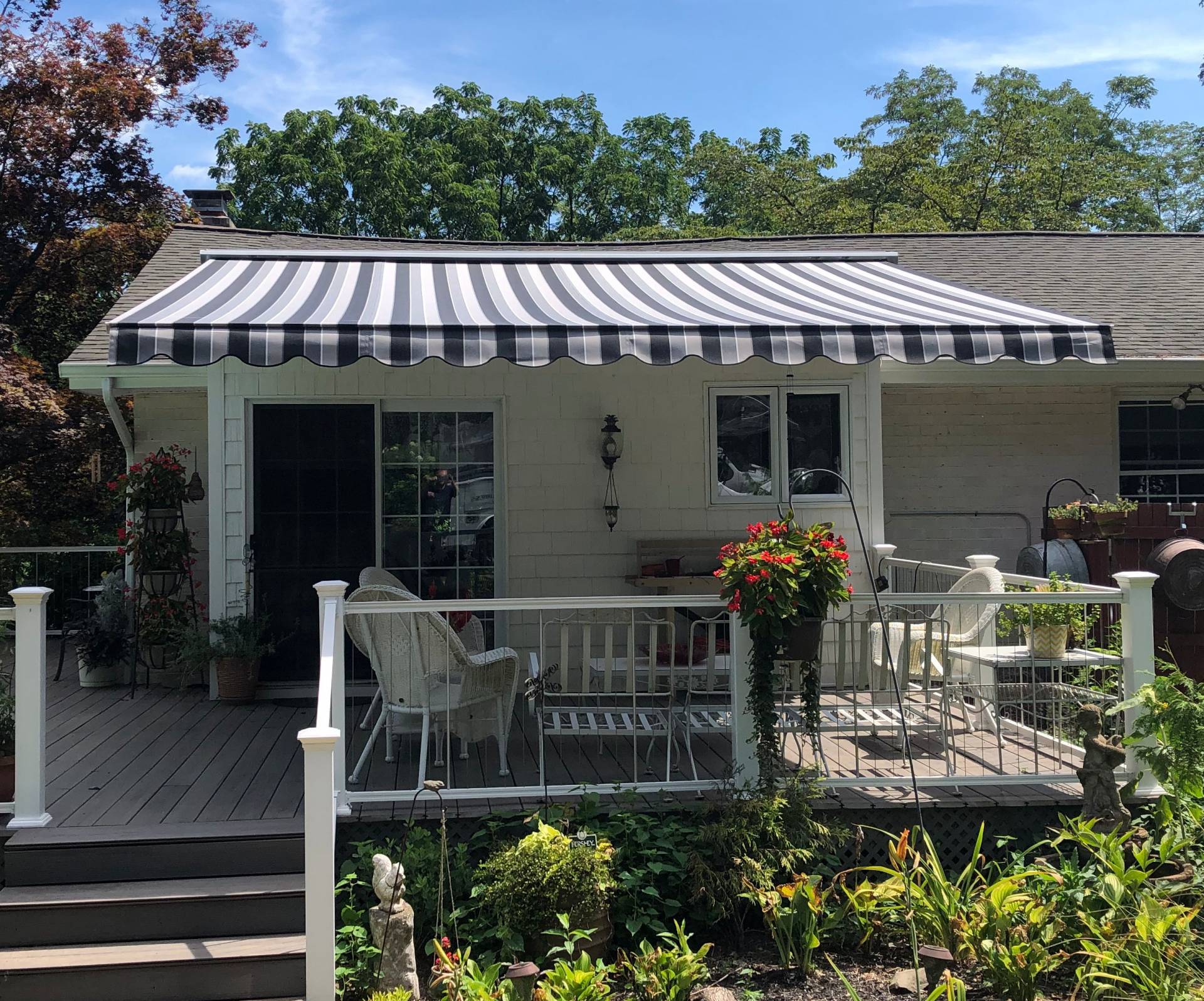 Eastern "Sunflex" retractable awning roof mounted Kreider's Canvas Service, Inc.
