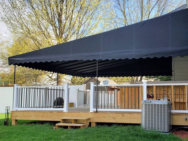stationary deck canopy sunbrella fabric cover lancaster lititz manheim outdoor----