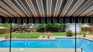 Poolside Striped Canopy
