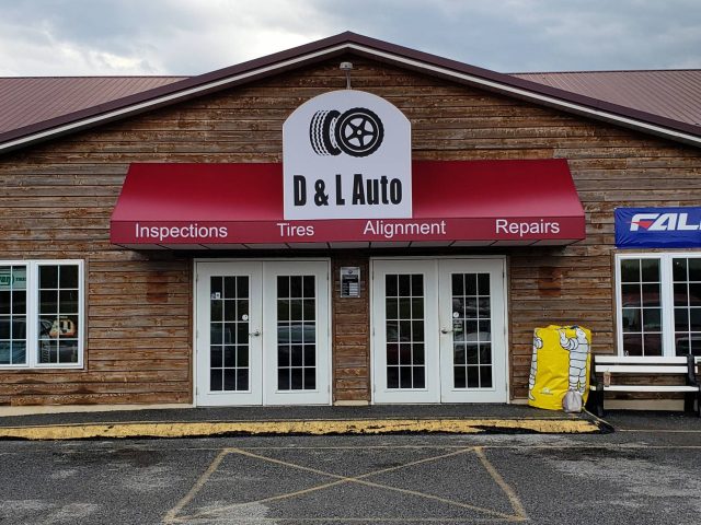 D&L Auto Backlit Storefront Awning canopy lancaster