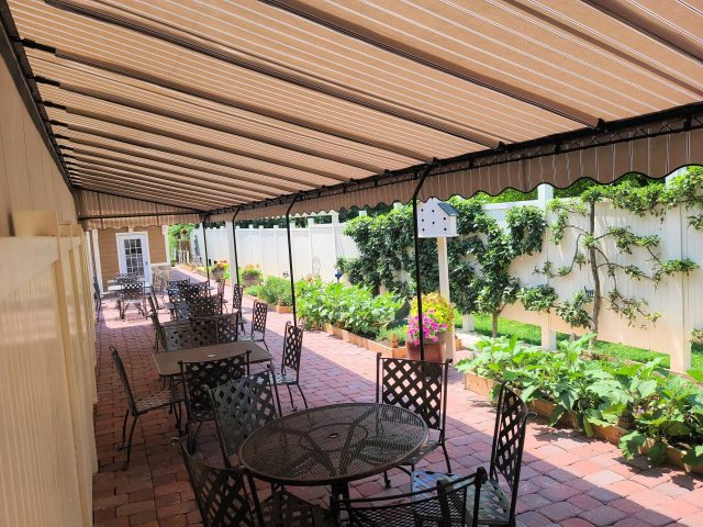 Large Patio Canopy Roof pergola gazebo porch addition retractable sign signage trellis shade sail amish built structures outdoor kitchens pavilions sunsetter aluminum